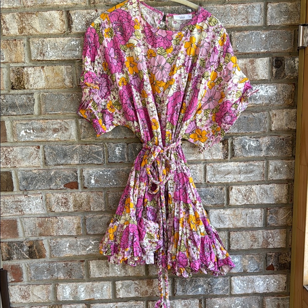 Talulah Floral Pink and Yellow Dress